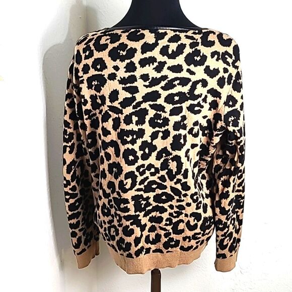 Jaclyn Smith Pullover Animal Print Sweater, Size XL - Picture 6 of 8